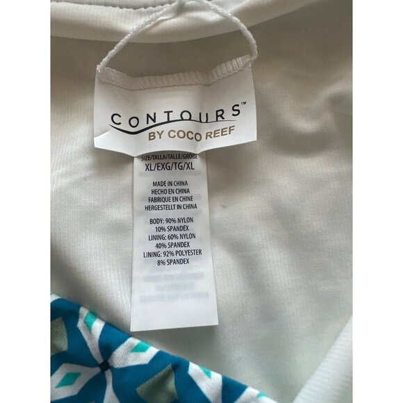 Coco Reef Women S Swimwear Swim Skirt Sarong Bottoms Blue XL, NWT - Picture 7 of 12